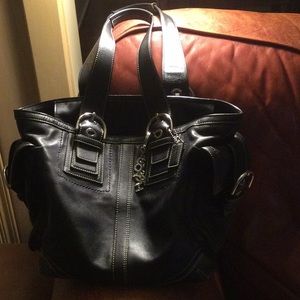 COACH Soho Black Leather Tote/Carryall